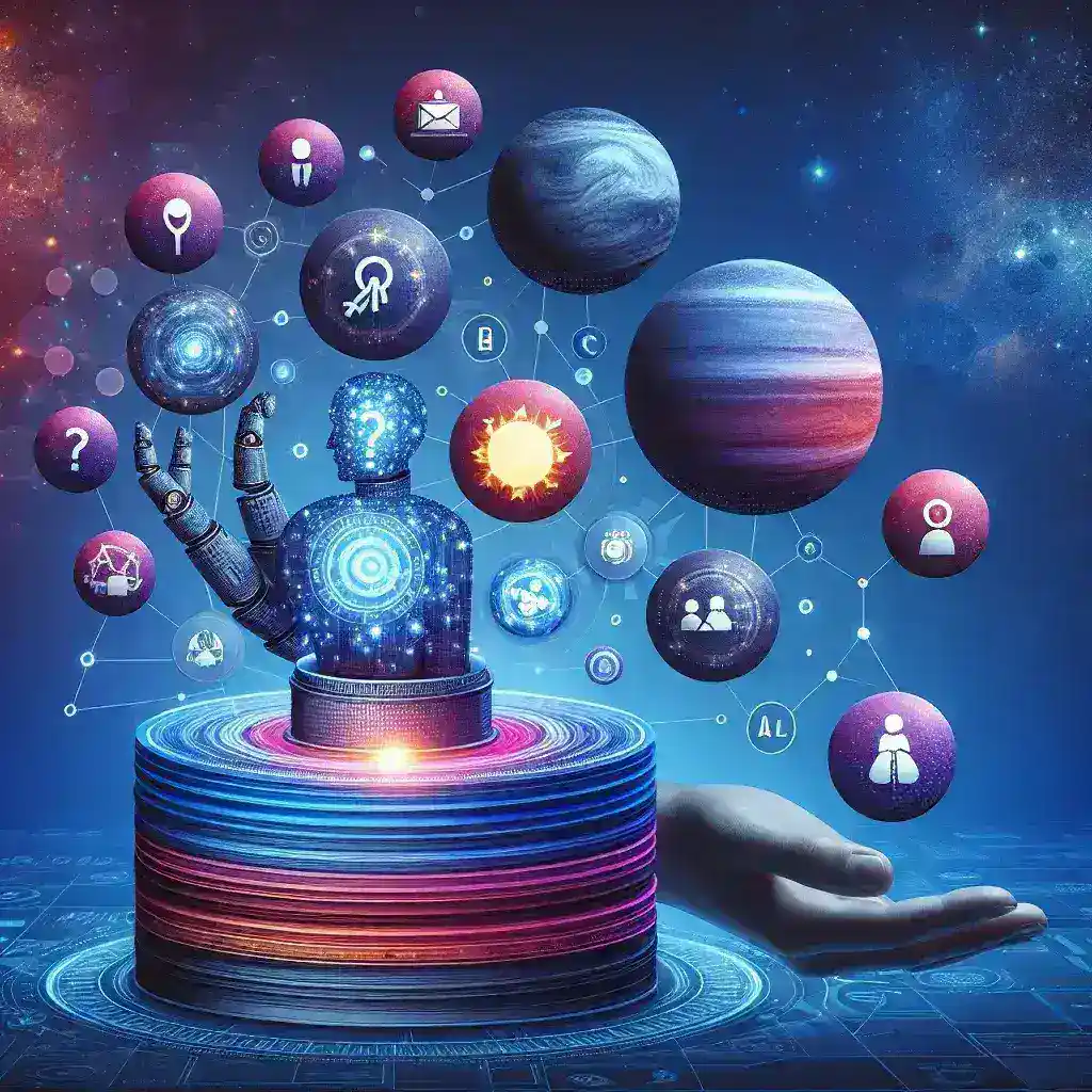 "Astrology AI tools interface showcasing planetary retrogrades and career forecasting insights, illustrating the integration of astrology and technology for professional guidance."